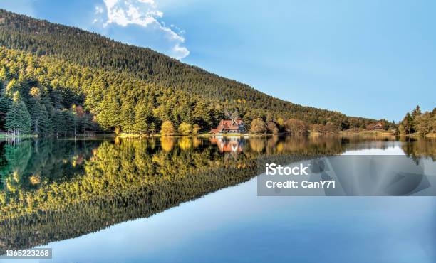 Panoramic View For Abant Lake From Bolu Turkey Stock Photo - Download Image Now - Lake Abant Nature Park, Gölcük - Bolu, Lake