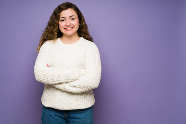 istock Confident young woman feeling happy 1365223271