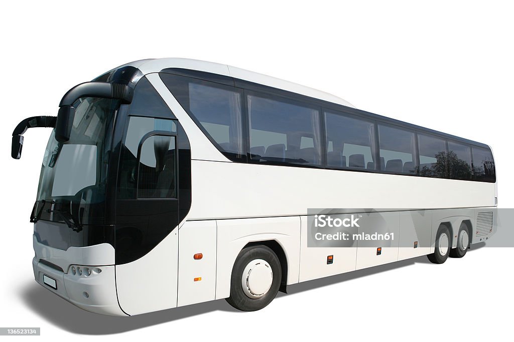 bus blanc - Photo de Autocar libre de droits