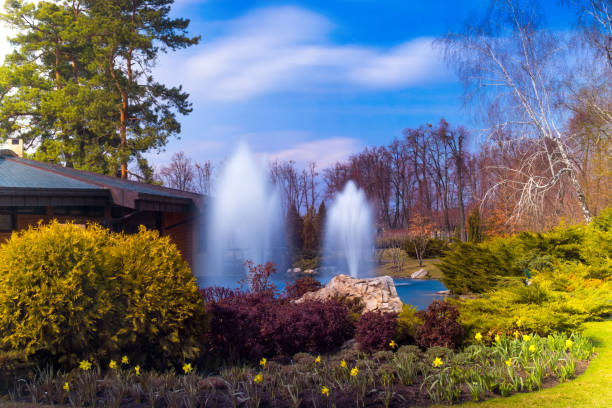 Fountains and beautiful scenery