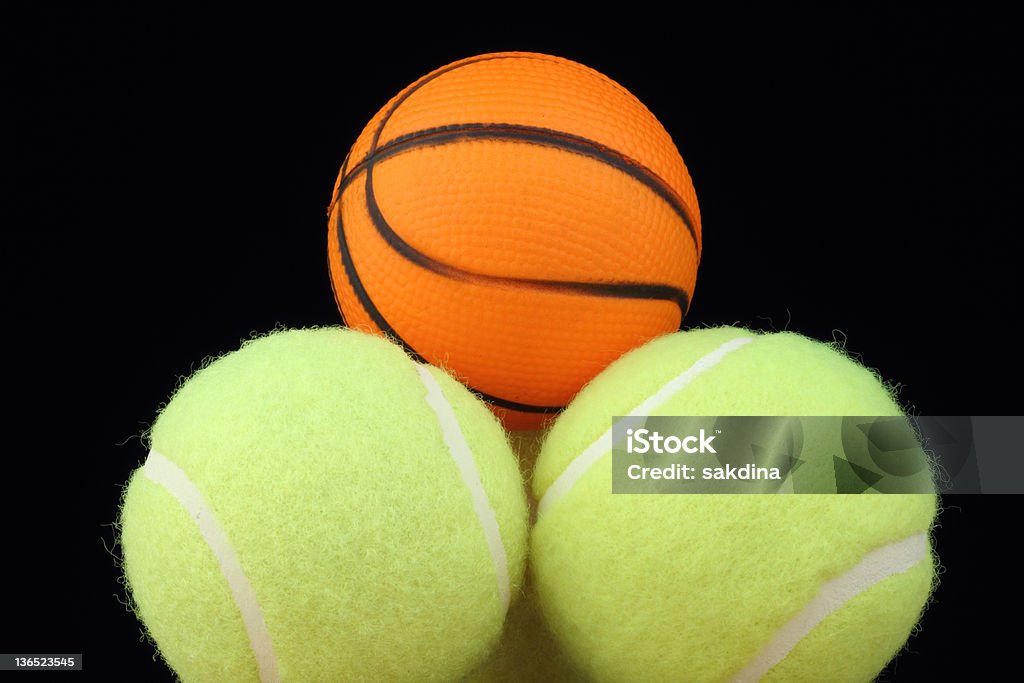 basketball auf Tennis-Bälle - Lizenzfrei Accessoires Stock-Foto