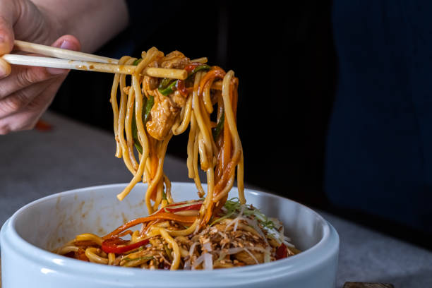 istock Bowl of chicken noodle 1365236090