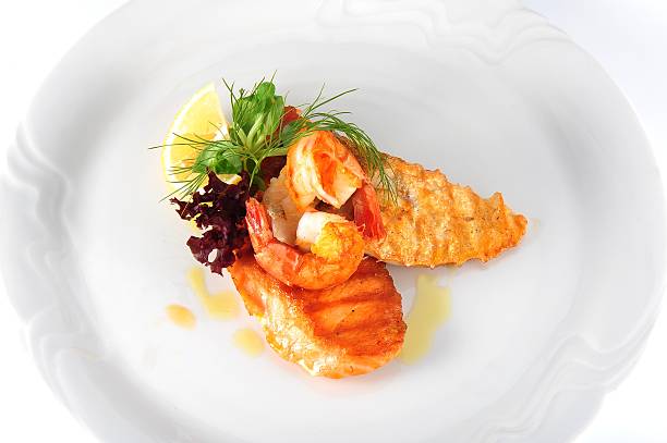 istock Tasty meal on a white plate 136523991