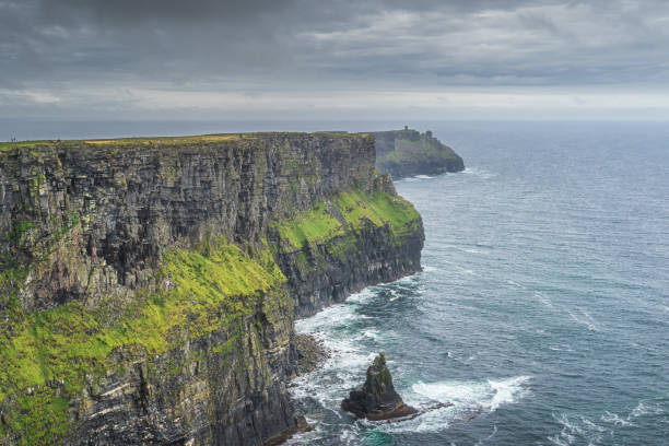 istock Dramatic storm clouds over iconic Cliffs of Moher, Ireland 1365244820