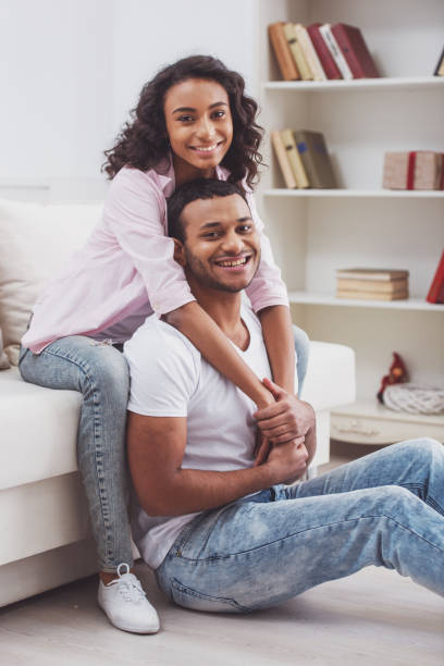 istock Happy Afro-American couple 1365248349