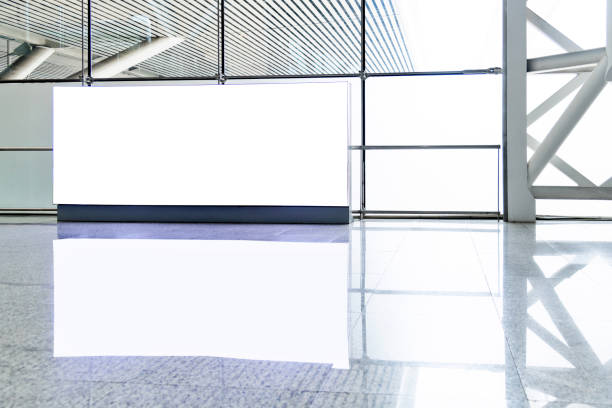 istock Blank billboard on the railroad station 1365276339