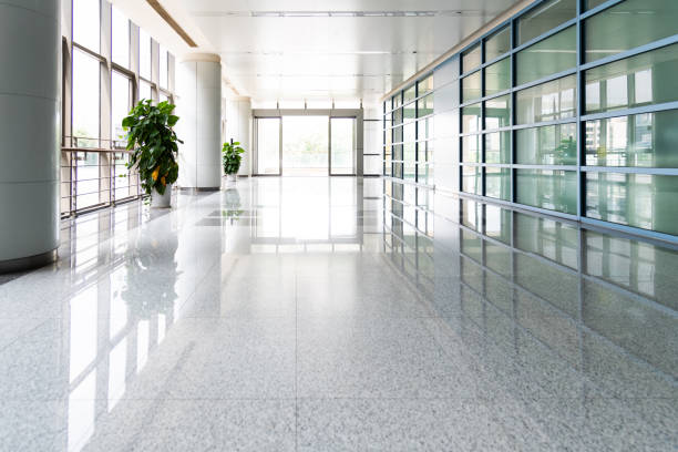 istock Entrance hall of modern office building 1365276977