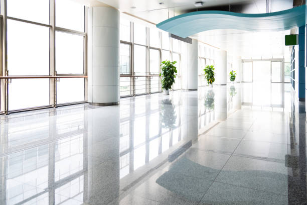 istock Entrance hall of modern office building 1365276992