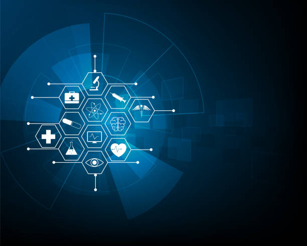 istock Medical Innovation Healthcare Icon Background Design 1365285701