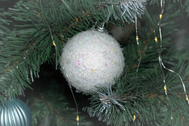 istock Christmas decoration hanging on a Christmas tree. 1365286760