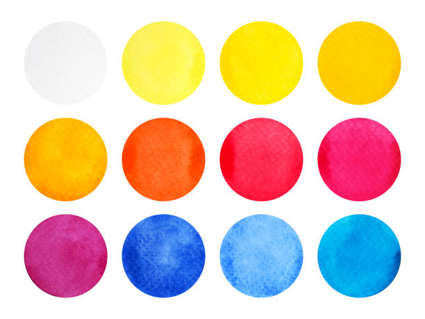 istock color pattern modern vintage colorful watercolor painting guide palette on paper illustration design hand drawing swatch graphic background art abstract 1365288169
