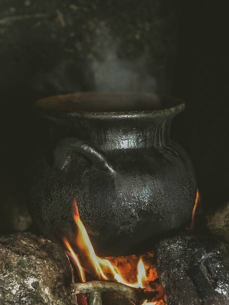 istock Old mexican vase used to cook beans 1365290960
