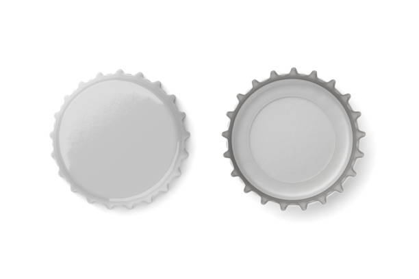 istock White beer caps mock up isolated on white background. 3d rendering. 1365292048