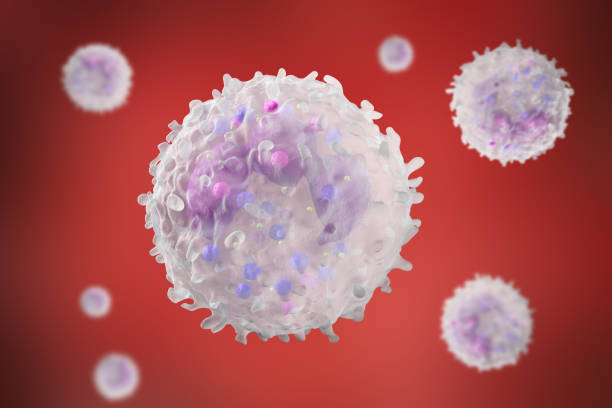 istock Leukocyte white blood cells inside a human vein. . 3d render. 1365298853