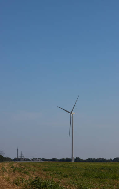 istock Wind generator installed in the middle of nature 1365304623