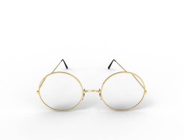 istock 3d rendering of golden vintage glasses isolated in white studio background 1365307157
