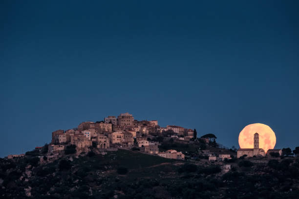 istock Full moon over Sant'Antonino in Corsica 1365313200