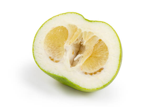 istock Half of oroblanco on a white background 1365316559