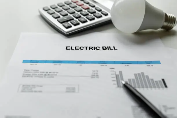 Photo of Electric bill charges paper