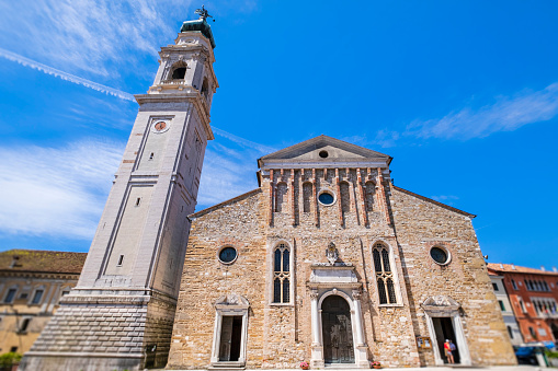 Cathedral of Belluno, a mountain city located in the Dolomiti Bellunesi National Park