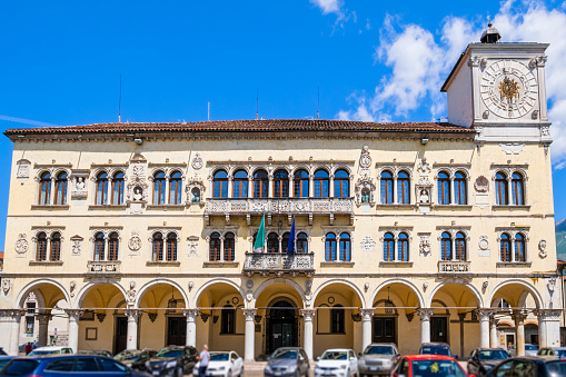 Palazzo dei Rettori overlooks Piazza Duomo, the political heart of Belluno, a mountain city located in the Dolomiti Bellunesi National Park
