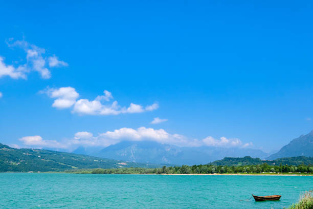 istock Lago di Santa Croce, Veneto, Italy 1365323000