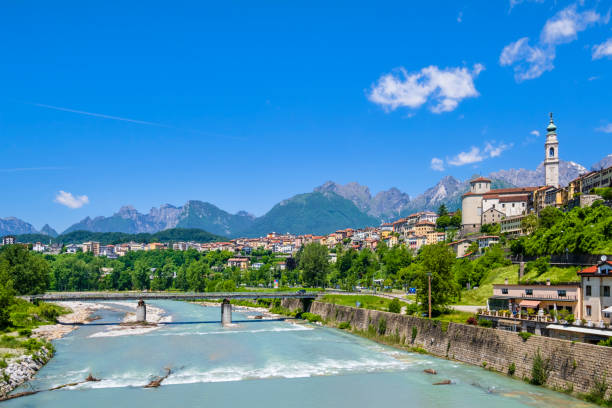 istock Belluno overlooking the Piave River (Veneto, Italy) 1365323344