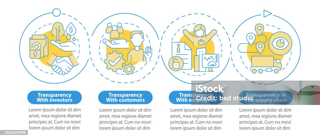 Examples Of Transparency Blue Circle Infographic Template Stock ...
