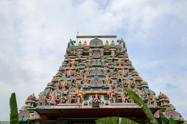 Batu cave, famous ancient hinduism temple in a sunny day in Kuala Lumpur, Malaysia