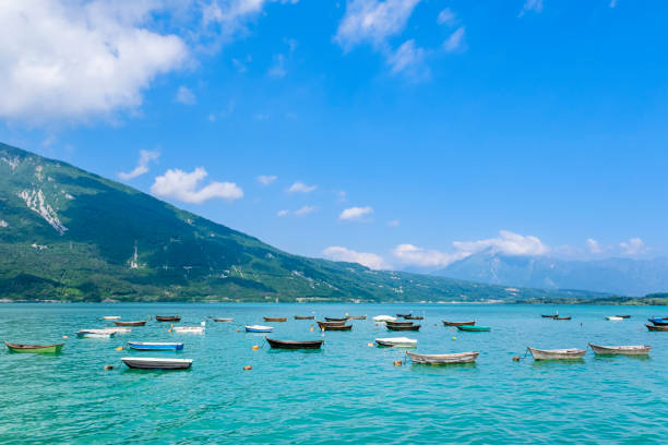 istock Lago di Santa Croce, Veneto, Italy 1365327922