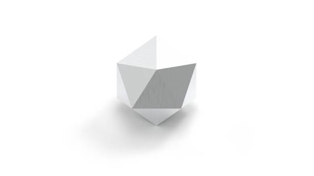 istock 3d rendering of an icosahedron isolated on white background 1365330441