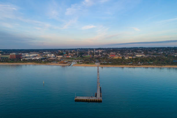 Frankston pier at sunset in Melbourne, Australia