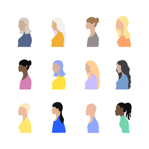 Profile Character Vector 120+ Diverse Profile Pictures Stock Illustrations, Royalty-Free Vector ...