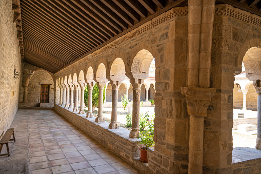 The Toussaint cloister, town of Angers, department of Maine et Loire, France
