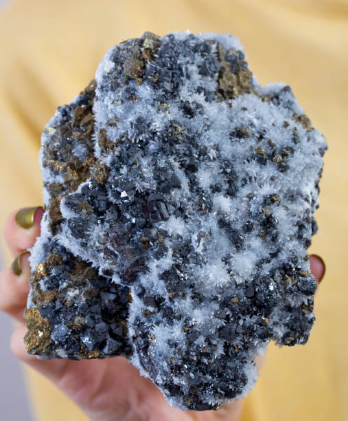 istock pyrite mineral specimen stone rock geology gem crystal 1365351717