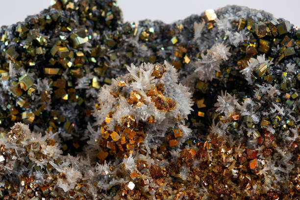 istock pyrite mineral specimen stone rock geology gem crystal 1365356959