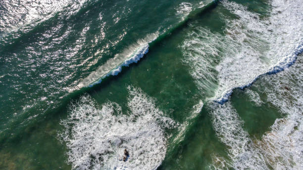 istock Ocean Waves Rocks Coastline Aerial 1365360040