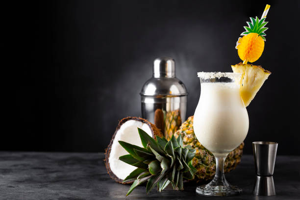 istock Tasty Frozen Pina Colada Cocktail. 1365360170