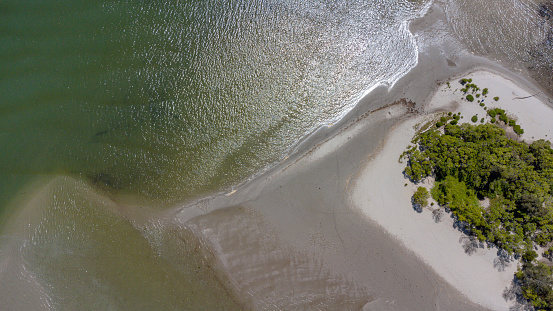 Island Beach Coastline Aerial