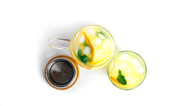 istock Citrus lemonade isolated on a white background 1365360352