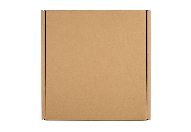 istock Top view of cardboard boxes on white background with clipping path 1365370015