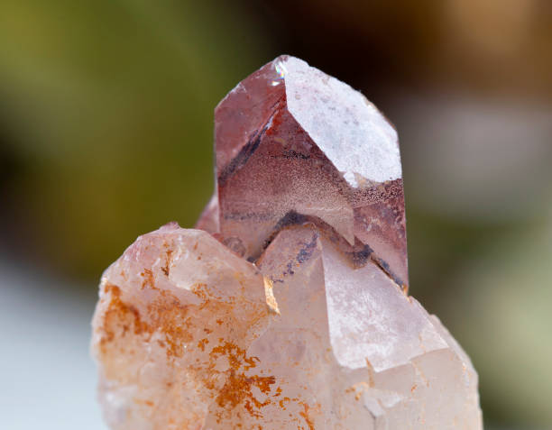 istock red quartz mineral specimen stone rock geology gem crystal 1365370271