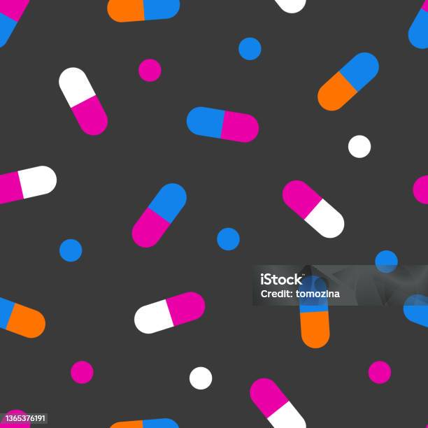 Pills Texture Patterns Pills Seamless Pattern Medicine Texture Stock Illustration - Download ...