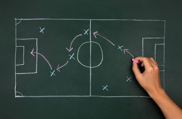 istock Man planning for a football strategy on blackboard 1365378760