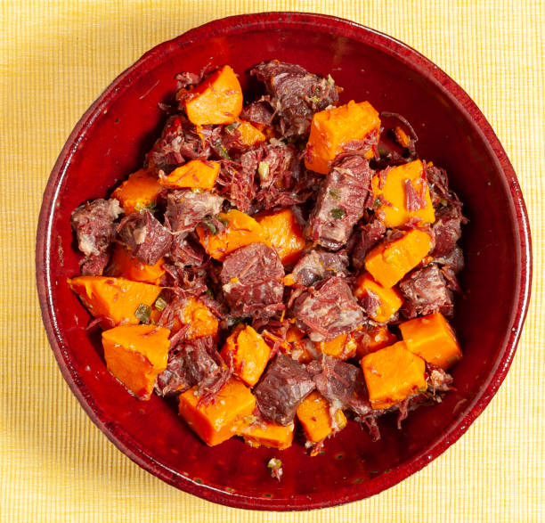 istock Dry Meat with Pumpkin 1365381552
