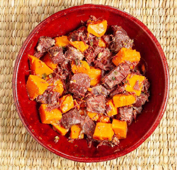 istock Dry Meat with Pumpkin 1365381581
