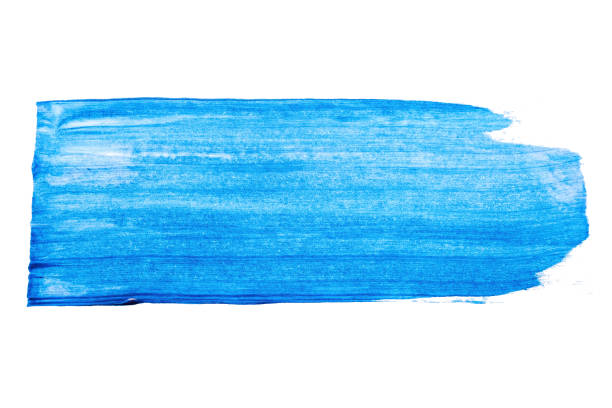 istock abstract acrylic watercolor paint brush stroke texture isolated on white background for logo and banner. design, creative, and illustration. 1365381645