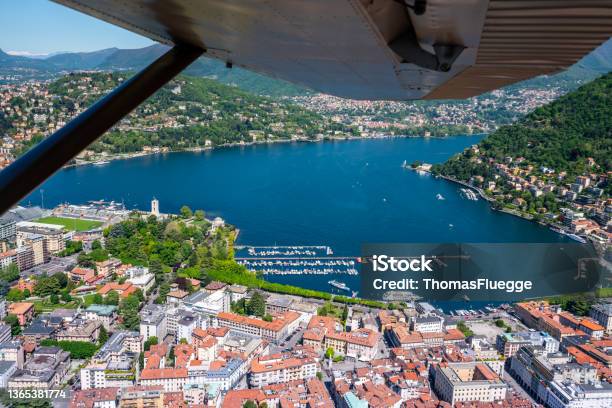 Como En Como Lake Stock Photo - Download Image Now - Como - Italy, Aerial View, Italy