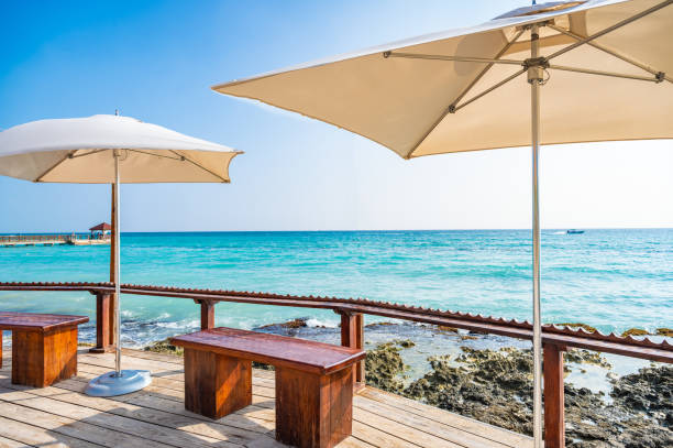 istock beach umbrellas Dominican Republic 1365384866