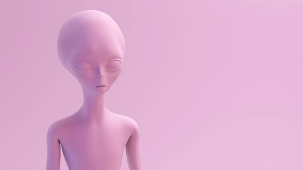 istock Pink Series Alien Close up 1365385062